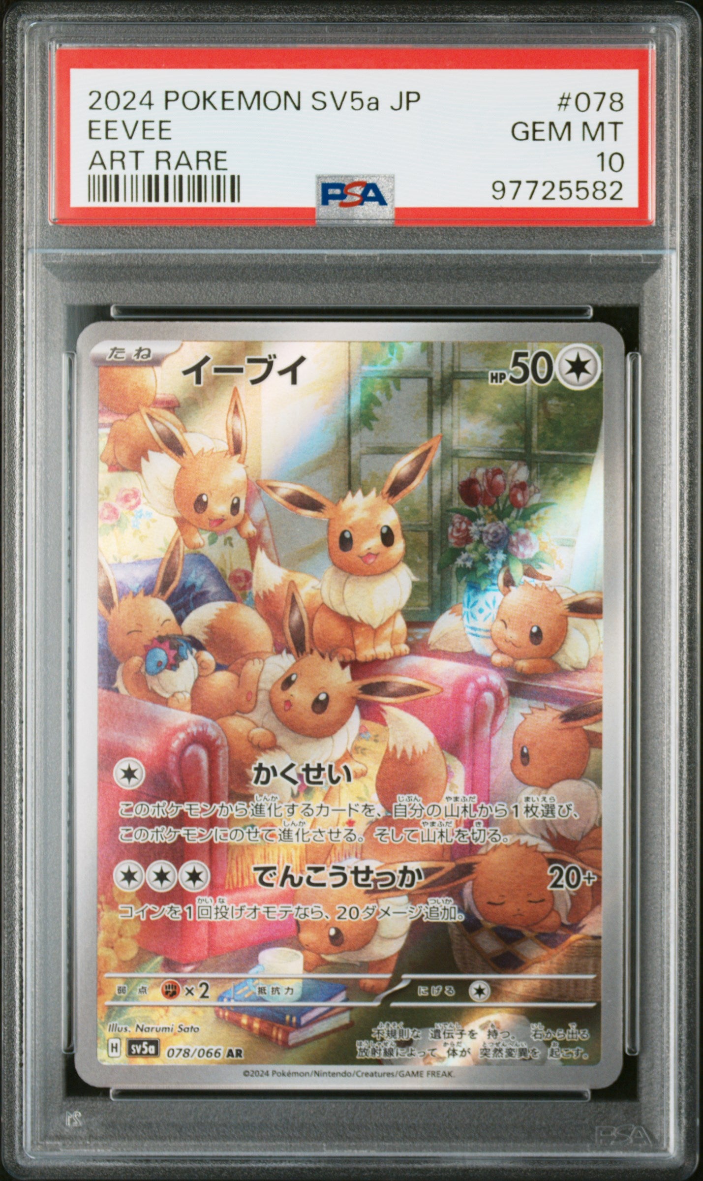 Eevee Art Rare - Pokmon #078 SV5a PSA 10 Pacific TCG Store Eevee Art Rare - Pokmon #078 SV5a PSA 10 Pacific TCG Store
