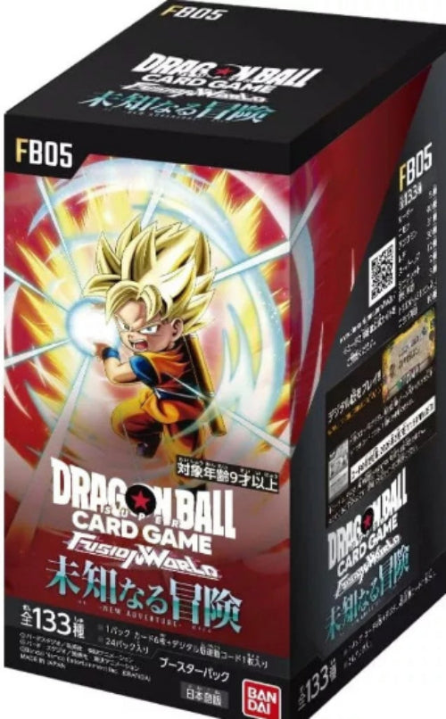 Dragon Ball Card Game packaging with character illustration and branding