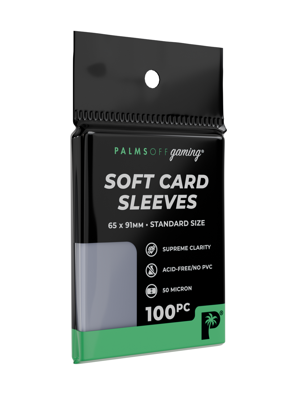 Palms off Gaming - Soft Card Sleeves - Standard Size - 100pc