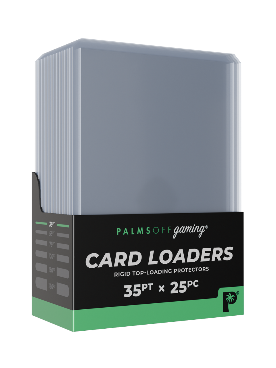 Palms off Gaming Card Loaders - 35pt x 25pc - Clear 25 pack