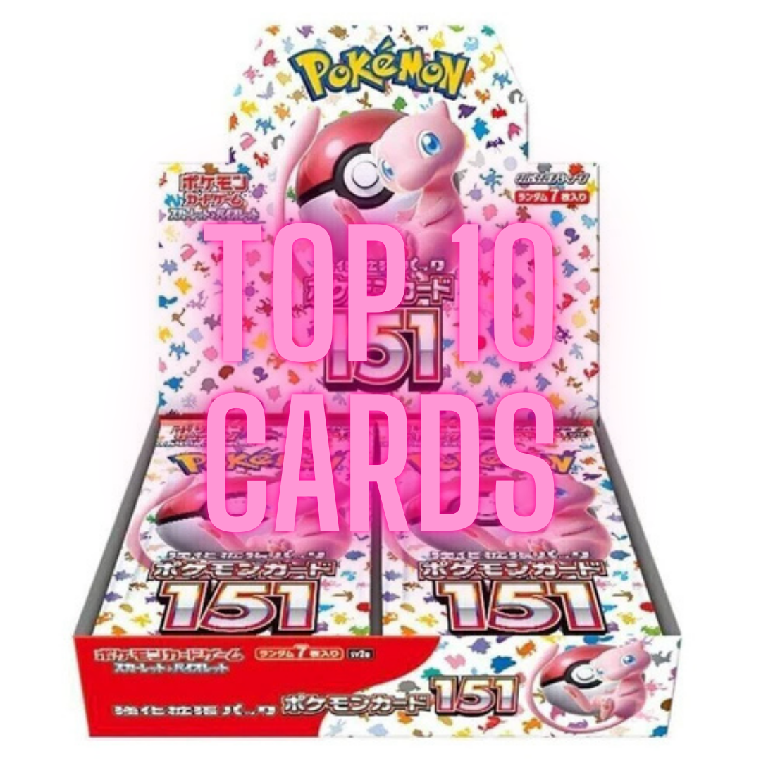 Top 10 Cards - Japanese 151 SV2a