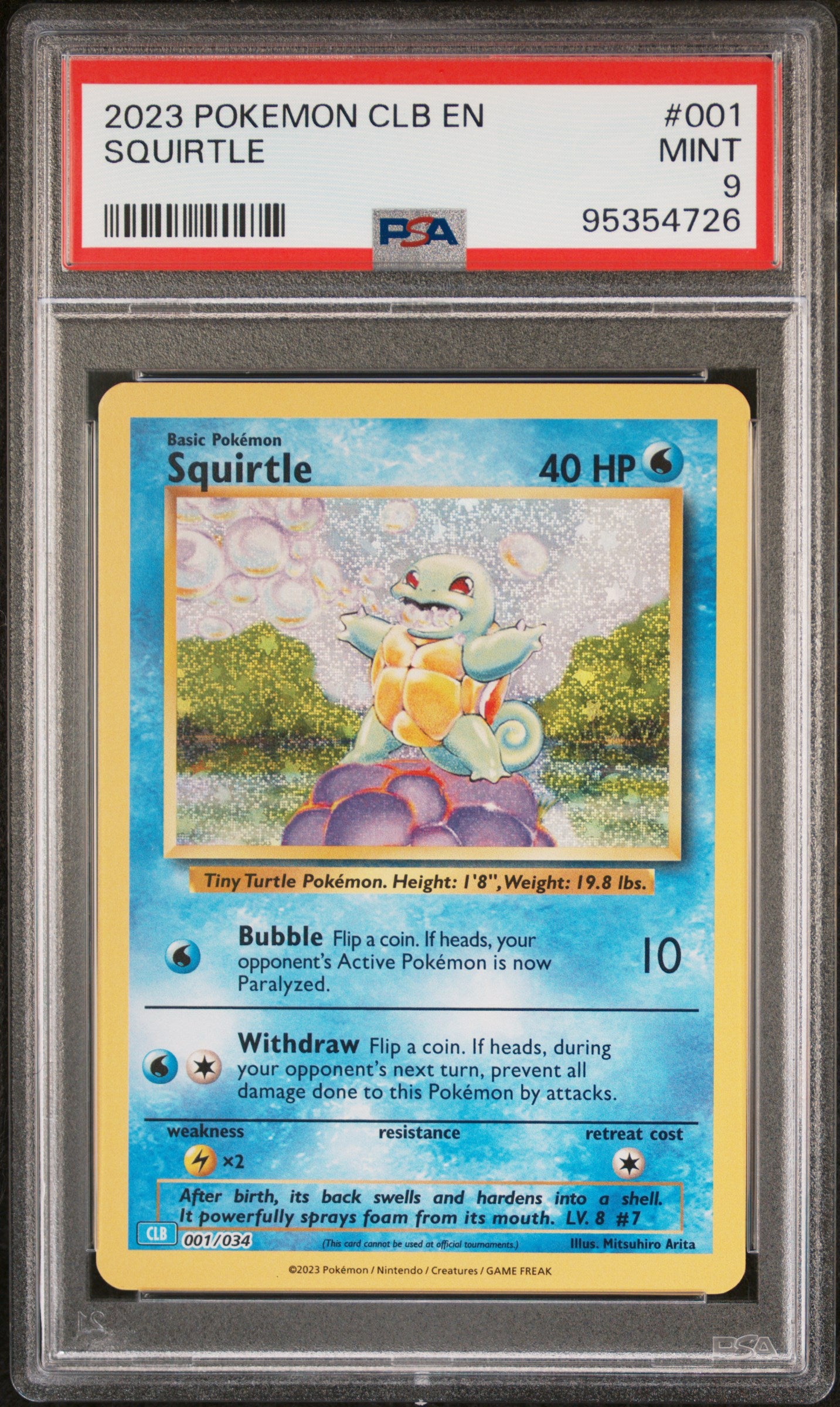 Squirtle #001 Classic Collection Holo