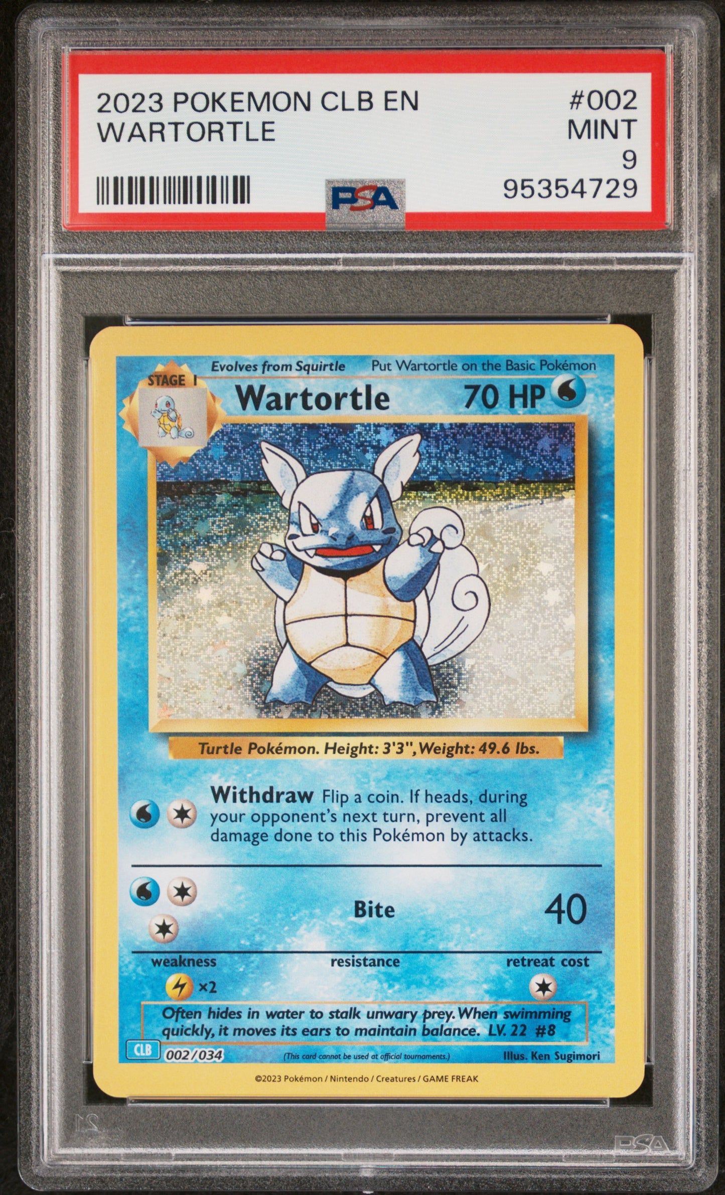 Wartortle #002 Classic Collection Holo