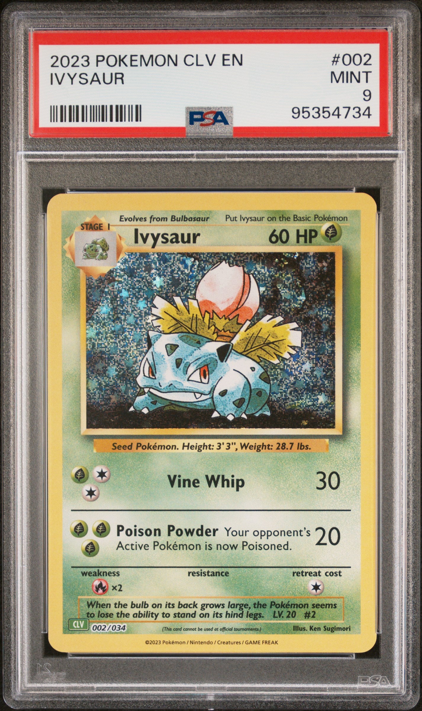 Ivysaur #002 Classic Collection Holo