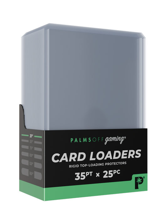 Palms off Gaming Card Loaders - 35pt x 25pc - Clear 25 pack
