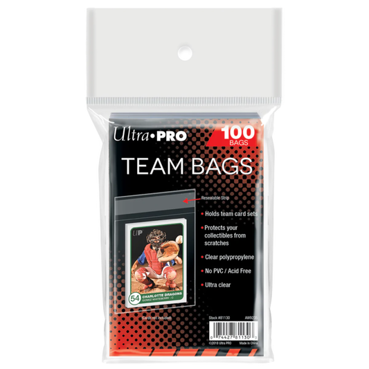 Ultra Pro Team Bags Card Sleeves - 100 Pack